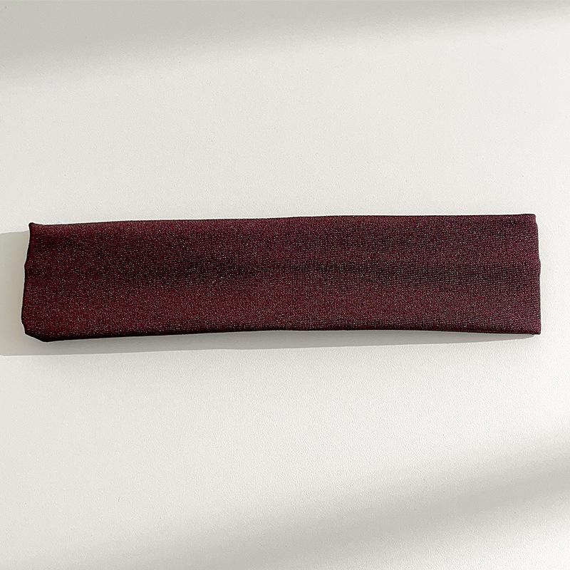 Solid Color Wide Hair Band High Elasticity Running Sports Headband Sweat-Absorbing Headscarf Yoga Hair Accessories Women