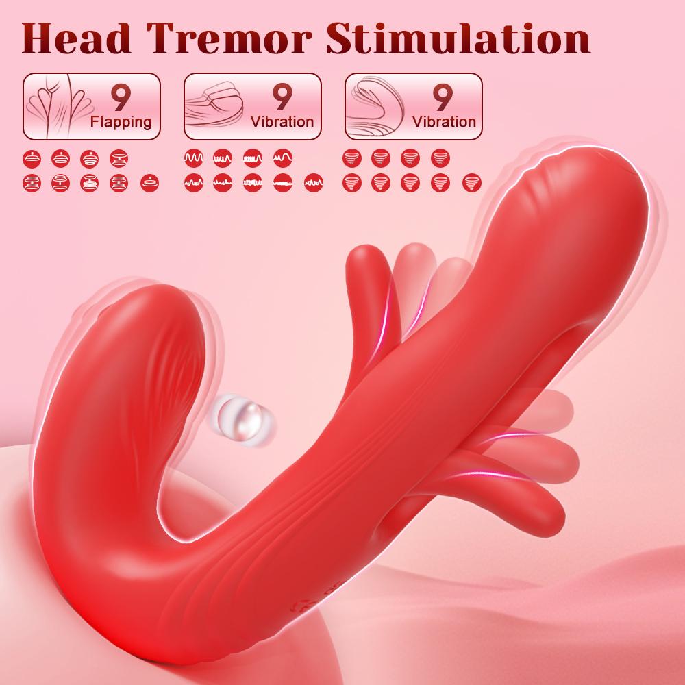 Tapping Flapping G-spot Vibrator For Women Clitoris Stimulator Oral Nipple Blowjob Licking Tongue Sex Toy Female Masturbation