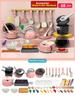 Kids Kitchen Toys Set 92/69/59 PCS Play Kitchen Accessories Kit with Play Pots Pretend Food Cooking Toy Toddler Girls Boy
