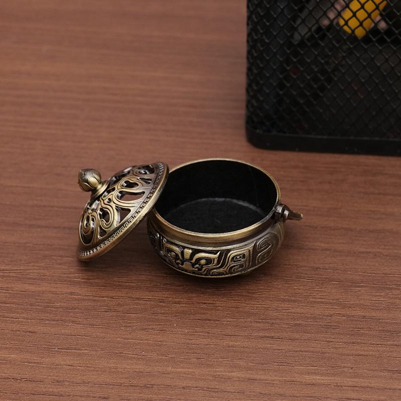 Metal Small Incense Burner Household Indoor Auspicious Cloud Incense Burner Small Pot Incense Burner 7