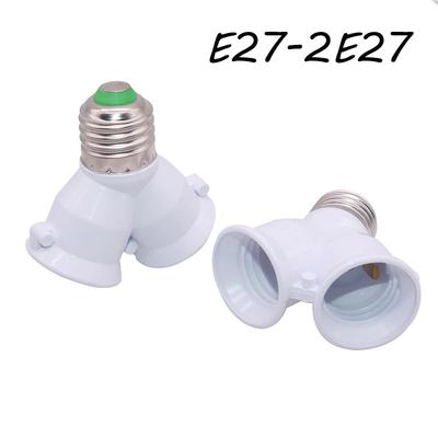 E27 Base Light Lamp Bulb Socket 1 To 2 Splitter Adapter Converter Socket Multifunctional Lamp Holder