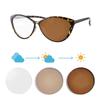SHINU Cat Eye Frame Women Glasses Photochromic Lenses Myopia Diopter Pink Blue Purple Grey Brown No Astigmatism