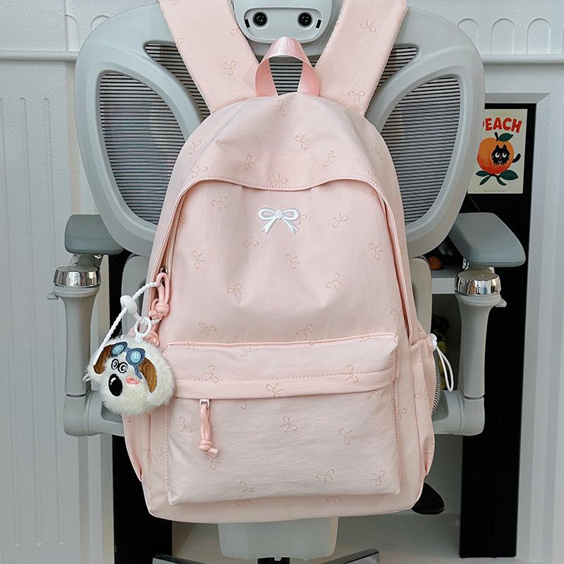 Schoolbagins Japanese Campus School Bag for Female College Students Simple and Cute Backpack Large Capacity Light Commuter Backpack