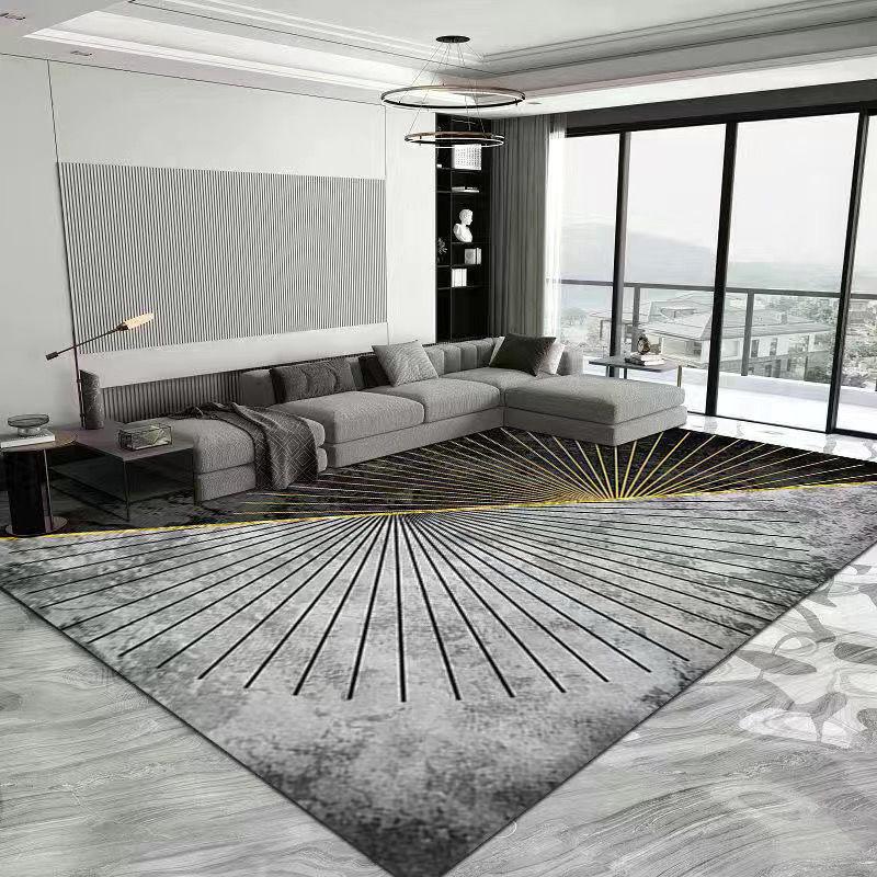 Modern Dirt-Resistant, Easy-Care Crystal Velvet Carpet for Living Room – Wear-Resistant & Non-Slip Design