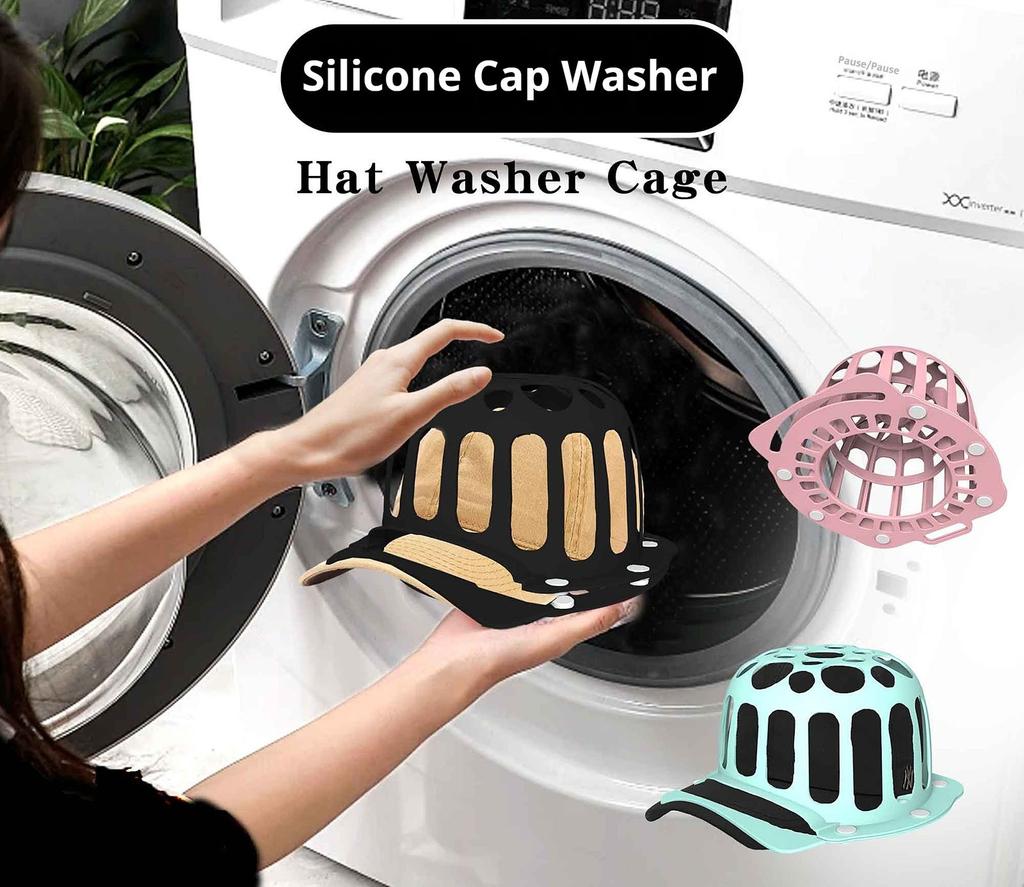 Silicone Hat Washer Cage, Baseball Cap Washing Cage Can Maintain The Shape Of Hat, Hat Washer For Washing Machine, Dryer