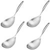 Stainless Steel Skimmer Spoon Long Handle Cooking Slotted Colander Spoon Skimmer Strainer Kitchen Strainer for Frying Draining