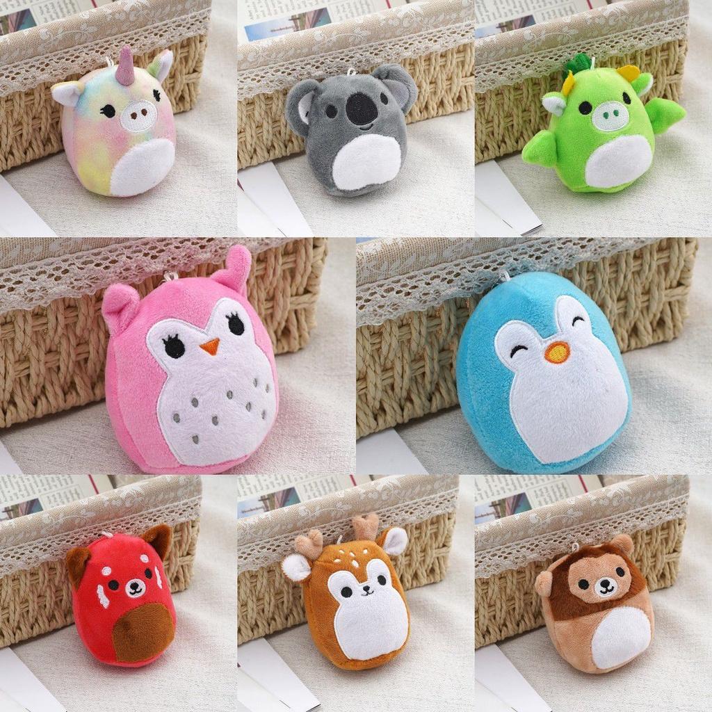 Keychain Squishallow Animal Koala Unicorn Bear Deer Stuffed Toy Children Gift