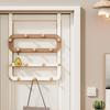 Hanging Clothes Hook Behind The Door No Drilling Installation Multiple Rows Hangers Wall Mount Bedroom Clothes Hook