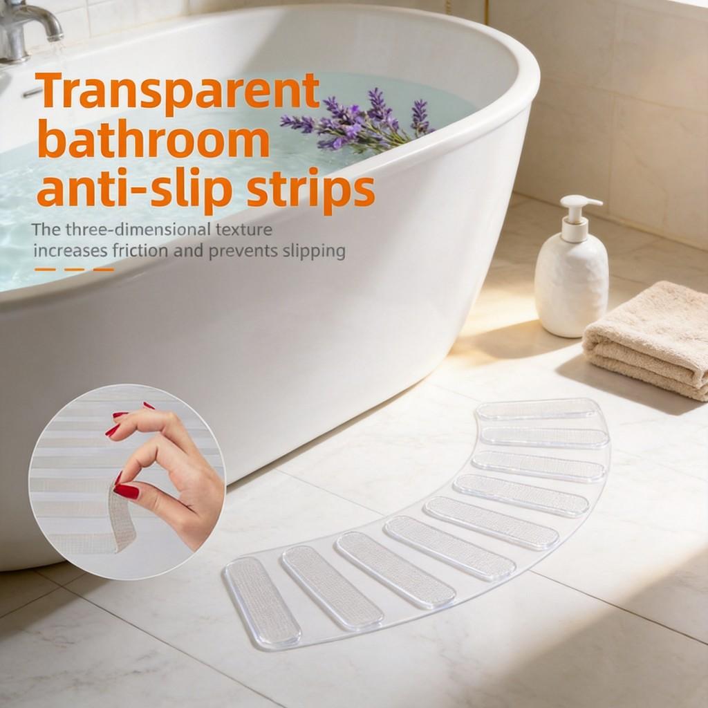 Bathroom Anti Slip Tape 2x20cm Peva Waterproof Non Slip Safety Strips Home Use