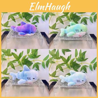 Soft And Huggable Rainbow Shark Plush Doll Colorful Stuffed Animal For Keychain Use