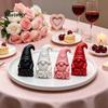 Anniversary Gifts for Couples Faceless Love Gnome Figurine, 3D Printed Valentine's Day Desktop Decor, Modern Minimalist Desk Accessories Romantic
