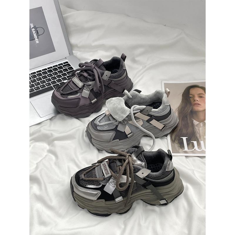 Winter neue Samt Dad Schuhe Plateau Casual Sneaker 17751