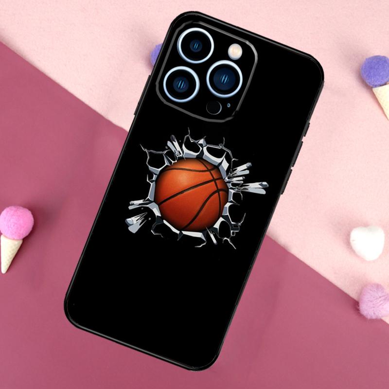 Basketball Ball Case For iPhone 16 15 Pro Max 11 12 13 Mini 14 15 Pro Max 15 Plus XR 16e Phone Back Cover