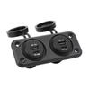 Dual Port Car Charger 2 Way DC 10‑30V USB TYPE C Power Outlet Socket with Mounting Panel Charging Ad