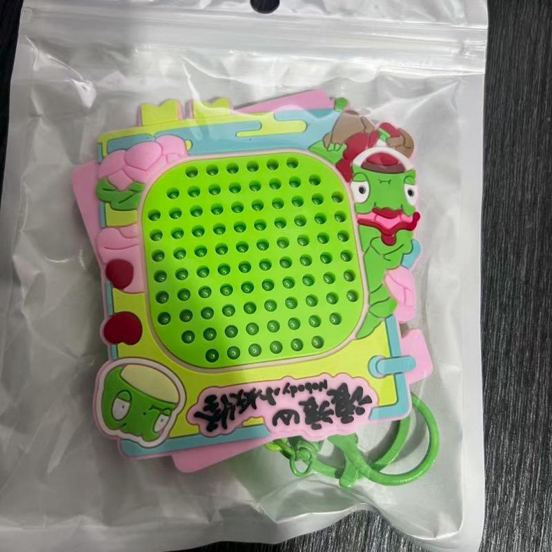 Magnetic Steel Ball Drawing Board Keychain - Cute Backpack Pendant or Car Key Accessory Gift.