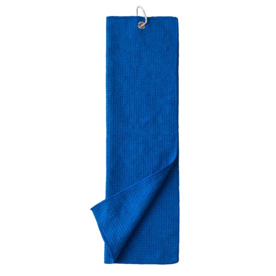 Golf Towel Waffle Pattern Hook Featured Quick Dry Soft Microfiber Fitness Gym Towels Sporting Goods