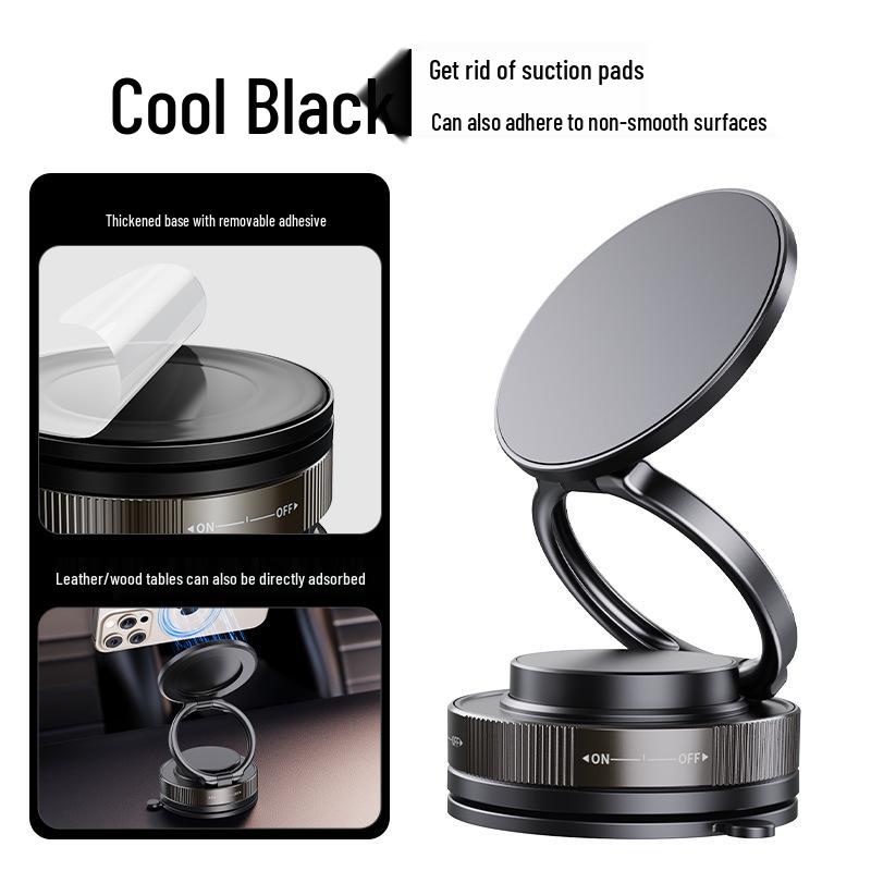 2025 Magnetic Car Phone Mount with Vacuum Suction - Center Console Navigation Holder