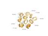 Elegant French-Inspired Geometric Open Ring - Titanium Steel, Gold-Plated