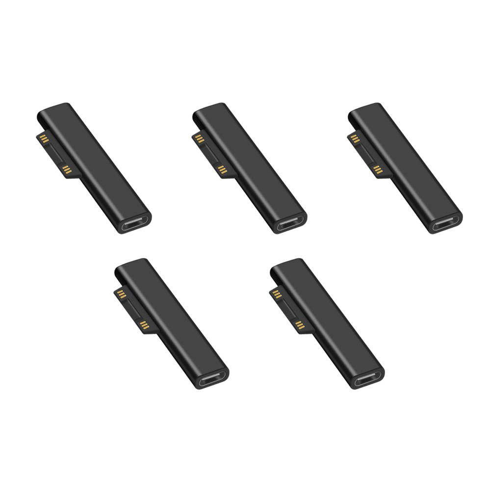 3/5Pcs PD Fast Charging USB C Power Supply Charger Adapter For Microsoft Surface Pro 8 7 6 5 4 Go Book Tablet Converter Charger