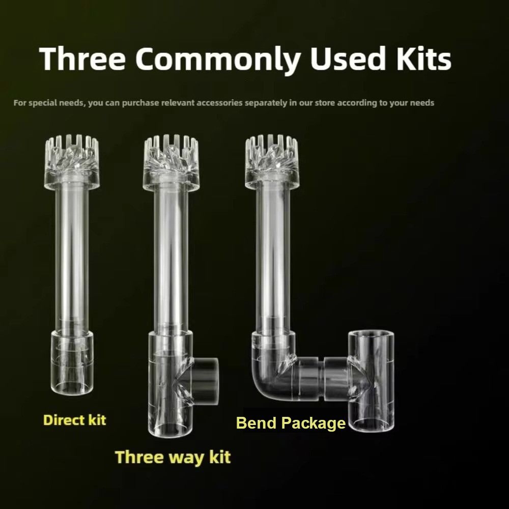 Inflow Outflow Aquarium Water Plant Tank Filter Acrylic Lily Pipe Spin Fish Tank Accessories