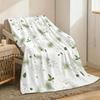 flowers cute Throw Lightweight 240g Flannel Blanket Soft Skin-friendly for Summer Cooling