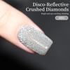 Reflective Disco Diamond Gel Polish 2025: Starlight Silver Nail Set