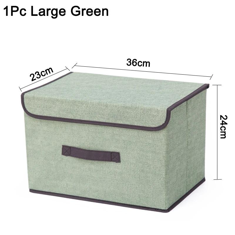 Non-Woven Fabric Storage Box Home Dustproof Bins Bedroom Cosmetics Bin with Lid Stackable Waterproof Clothing Underwear Boxes