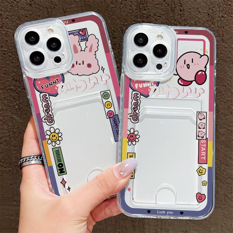 Card Slot Holder Silicone Wallet Pocket Case For iPhone 17 Air 16 14 Pro Max Xiaomi Redmi Note 13 12 14 Pro Honor X6A X6B X8A Cover Clear Phone Bumper