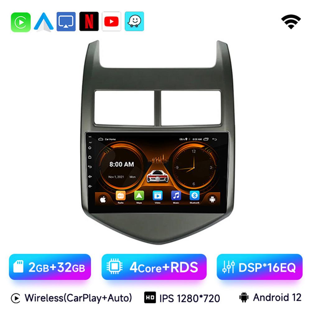 Android 13 Car Radio for Chevrolet Aveo 2 Sonic T300 2011-2015 Multimedia Naviagtion Player 2Din Carplay Head Unit Stereo Audio