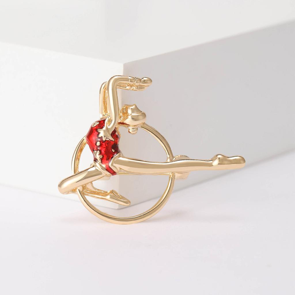Broșă pentru fată de gimnastică cu picurare, creativă la modă, costum de temperament simplu, ace, îmbrăcăminte, cu accesorii, corsaj
