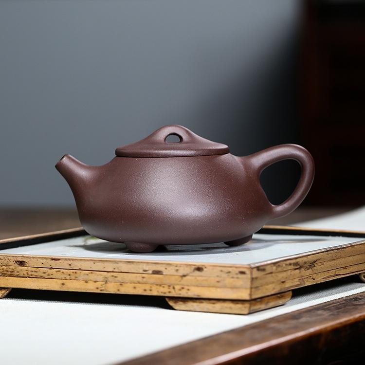 

Чайник Исинская Цзыша ручной работы - Пурпурная глина Каменная ложка Цзинчжоу - Идеальный праздничный подарок