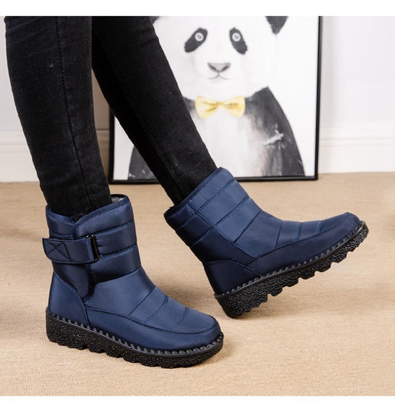 Fashion Women's Snow Boots 2024 Warm Winter Boots Waterproof Short Boots Suede Fashion Mid-calf Shoes Women's Shoes