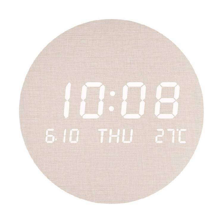 Minimalists LED Clock Table Wall Clock with Temperature Display, Table Clock Alarm Clock for Workspaces and Bedrooms