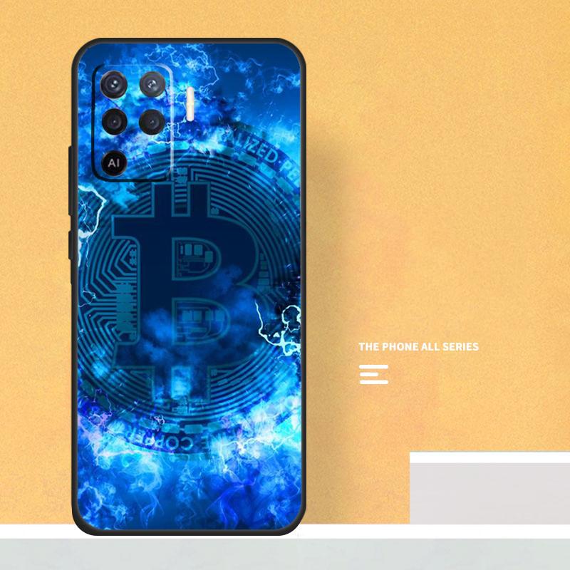 Bitcoins Coin Case For Oppo A74 A94 A54 A15 A17 A57 A6 A5 Pro A16 A76 A96 A40 A60 A80 A18 A38 A58 A78 A98