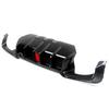 MagicKit for BMW 5 Series F10 M Sport Bumper 10-16 Carbon Look Rear Diffuser with LED Light