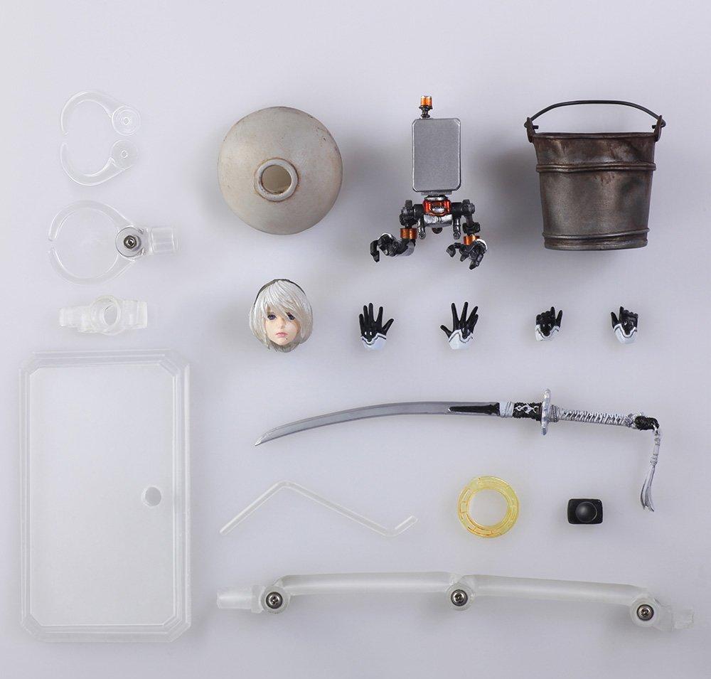 Nier Automata Bring Arts 2B & Machine Lifeform (Set of 2) Painted PVC Movable Figure