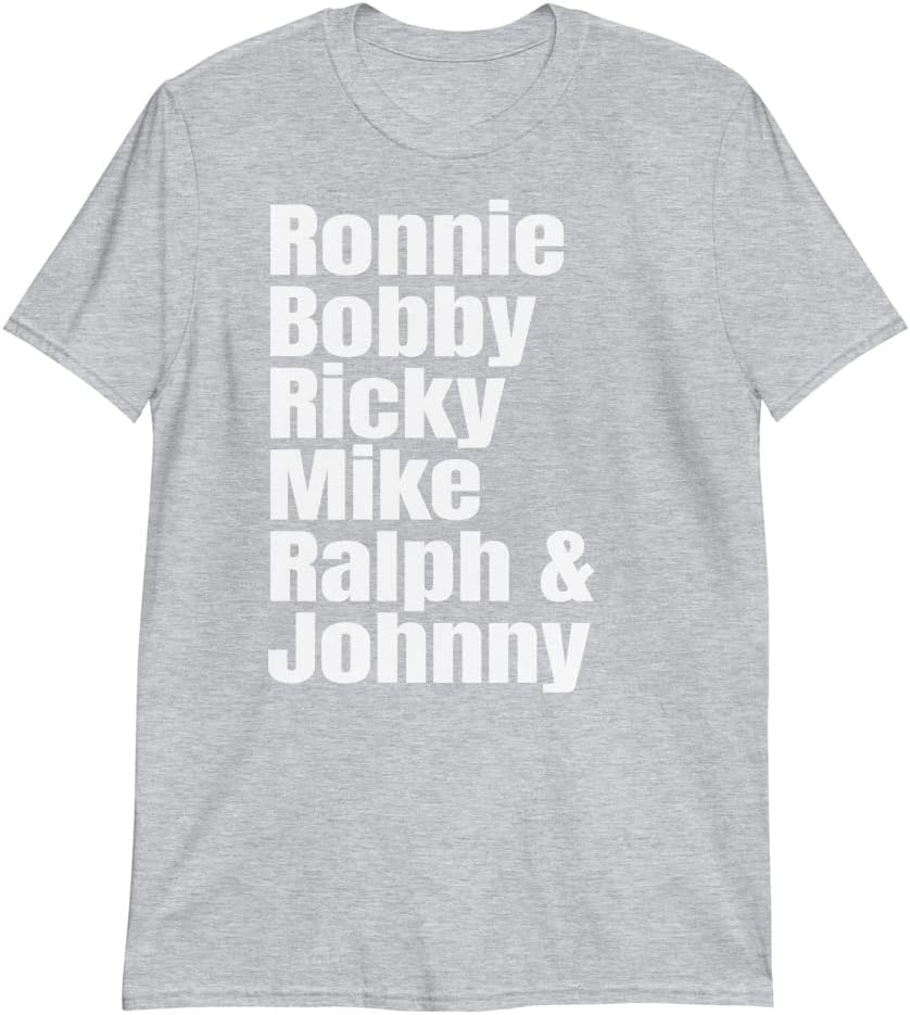 Ronnie Bobby Ricky Mike Ralph Johnny Shirt (Short-Sleeve Unisex T-Shirt) S разноцветный