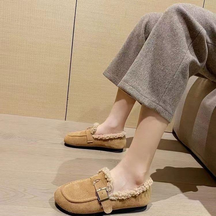 Birkenstock Women's Size 34 Winter Slip-On Furry Shoes - 2025 New Style with Soft Sole for Big Toe Comfort and Pregnant Women