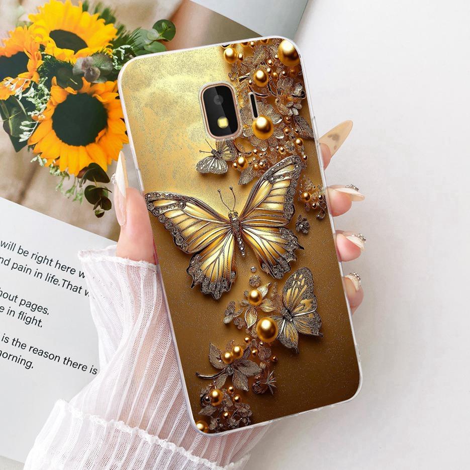 For Samsung Galaxy J2 Core 2018 Case SM-A260F Luxury Butterfly Tree Painted Cover Soft Slim Phone Case For Samsung J2 Core Shell