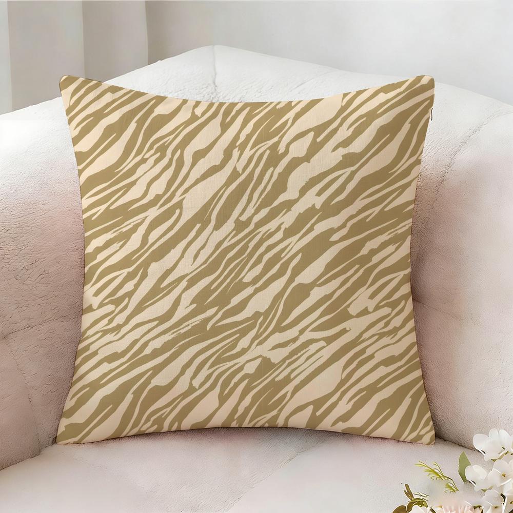 Tiger Stripes Pillow Case Pillowcase Doublesided Printed Sofa Cushion Bedroom Headboard Pillow