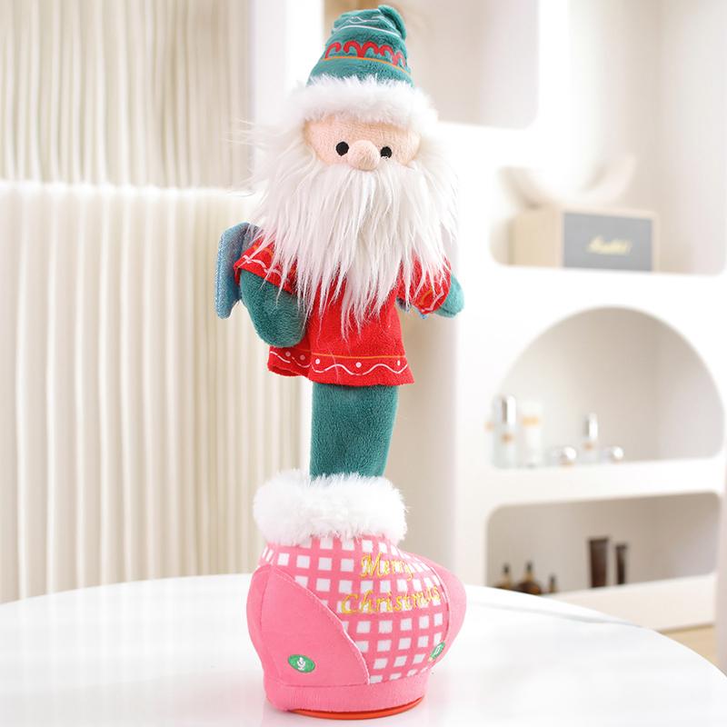 Creative 40cm Electric Plush Dolls Dancing Animals Super Soft Dolls Cartoon Santa Claus Bats Pumpkin Toy Halloween Birthday Gift