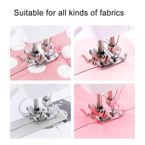 Mini Home Electric Stitching Embroidery Clothing Fabric Overlock Sewing Machine