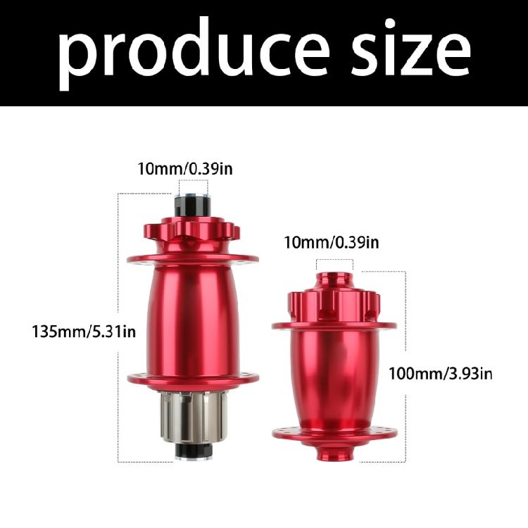 6 Pawl Mountain Bike Hubs Set 32H Spokes Hole Sealing Bearing 100/135mm Axles Light Weight Aluminum Alloy Construction
