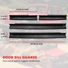 4pcs car door sill guard kit For 2007-2018 Jeep Wrangler JK car door sill stepping rubber protection accessories