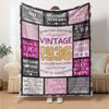 90Th Birthday Celebration Cozy Blanket Soft Warm Cozy Great for Sofa Couch Office Bed Picnics Four Seasons Universal Stylish Y27