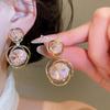 Silver Needle Retro Rhinestone Geometric Stud Earrings - Luxury, Fashionable Accessories for Women