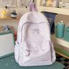 Schultasche Japanisch süße Schleife Rucksack weiblich Grund- und Sekundarschüler leichte Schultasche aus koreanischer Version einfarbig Reisen