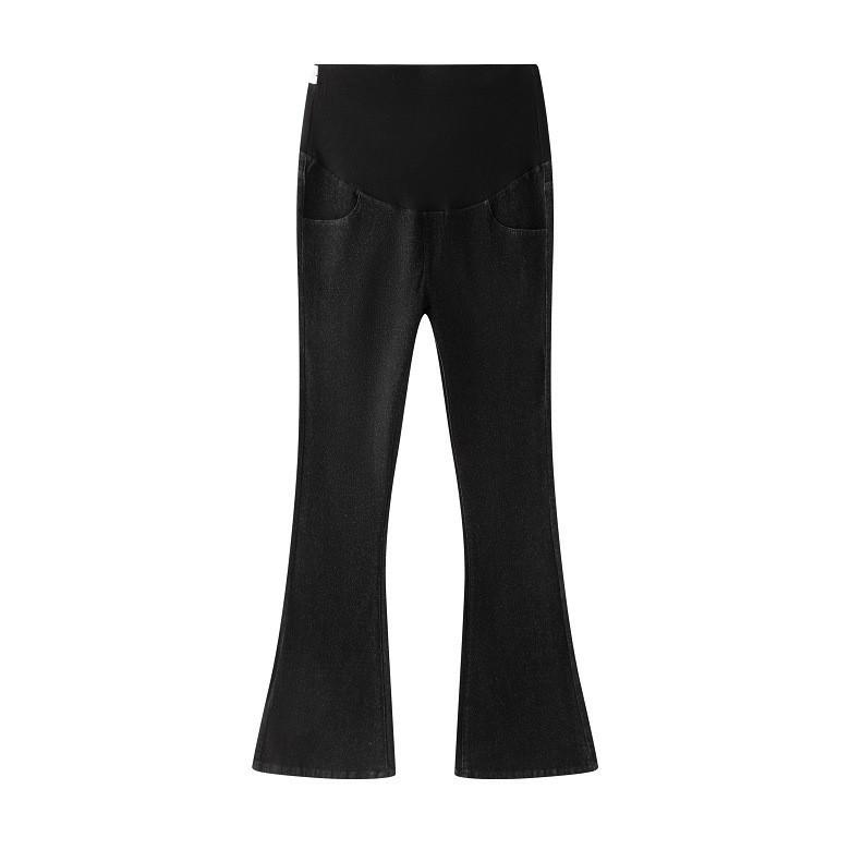 Bootcut Stretch Maternity Jeans with Abdominal Pockets