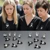 Portable Memorial Black Ribbon Brooch Souvenir Black Black Badge Pin Queen Mother Ribbon Bow Pin For Funerals and Mourning