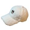 New Hat Women's Autumn and Winter Lamb's Hair Peaked Cap Cute and Versatile Baseball Cap Plush Velvet Hat Windproof and Warm